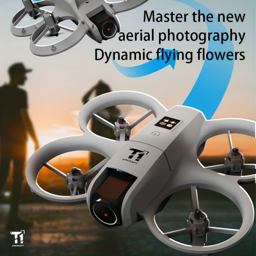 180° Rotating Dual Camera Drone Optical Flow Positioning Gyroscope Stabilization 360° Roll One-Button Takeoff Landing Calibration