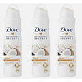 Dove Antiperspirant Deodorant Spray 3-Pack Coconut Jasmine Restoring Ritual 150ml Each for Entryways, Bedrooms and Living Spaces