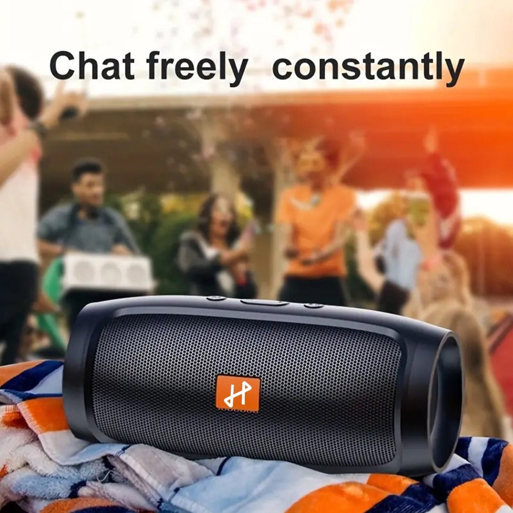 Bluetooth Speaker Compact Cylindrical Model with Rechargeable Lithium Battery, USB Charging and Three Colors