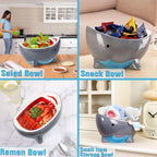 Shark Ramen Bowl 40oz – Large Handmade Ceramic Serving Bowl for Soup, Snacks, Candy & Fruit, Cute Decorative Key Bowl for Entryway