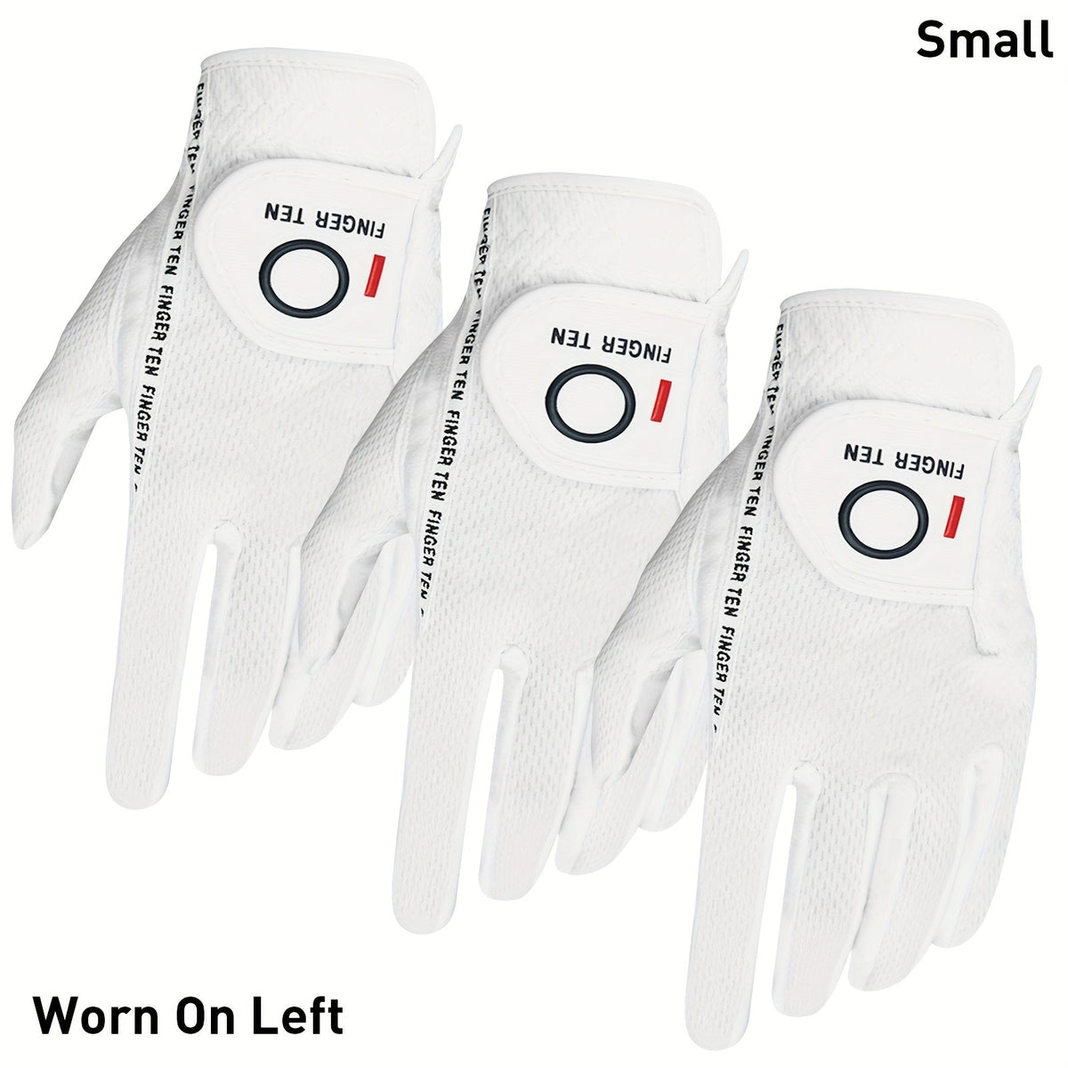 Wet Weather Golf Gloves Rain Grip 3-Pack for Men | Breathable Water-Resistant Golf Gloves for Left & Right Hand