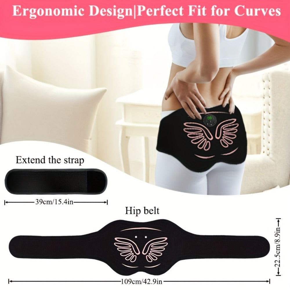 EMS Hip Trainer & Butt Stimulator with Remote Control, Rechargeable Electric Peach Butt Shaper for Women