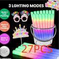 LED Light Up Foam Glow Wands 27/30 Pack with the Listed Color, Size or Set Options for Everyday Use