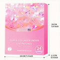 Multicolor Under-Eye Patch Set with Eight Pictured Colors and a Sealed 24-Pair Checkout Box