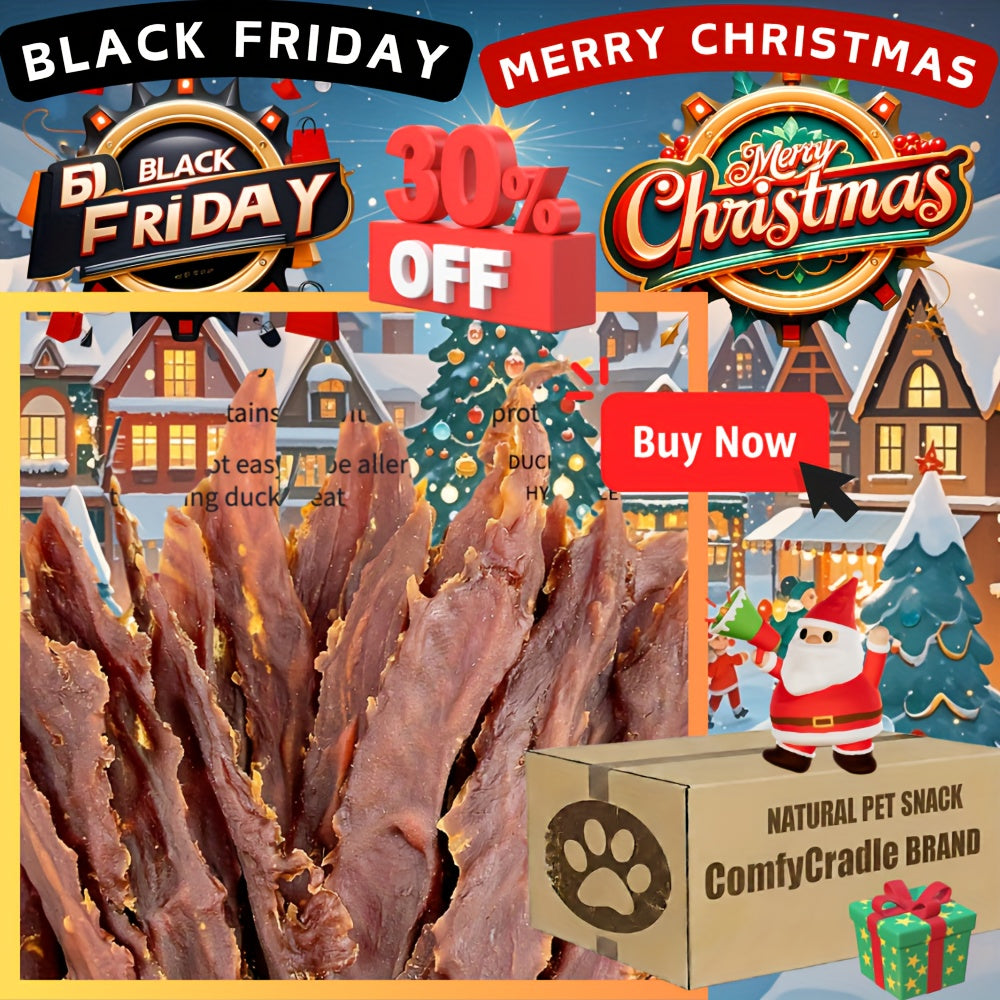 Dog Treats BLACK DUCK Chicken or Duck Jerky in 200g and 400g Package Options for Reward Use