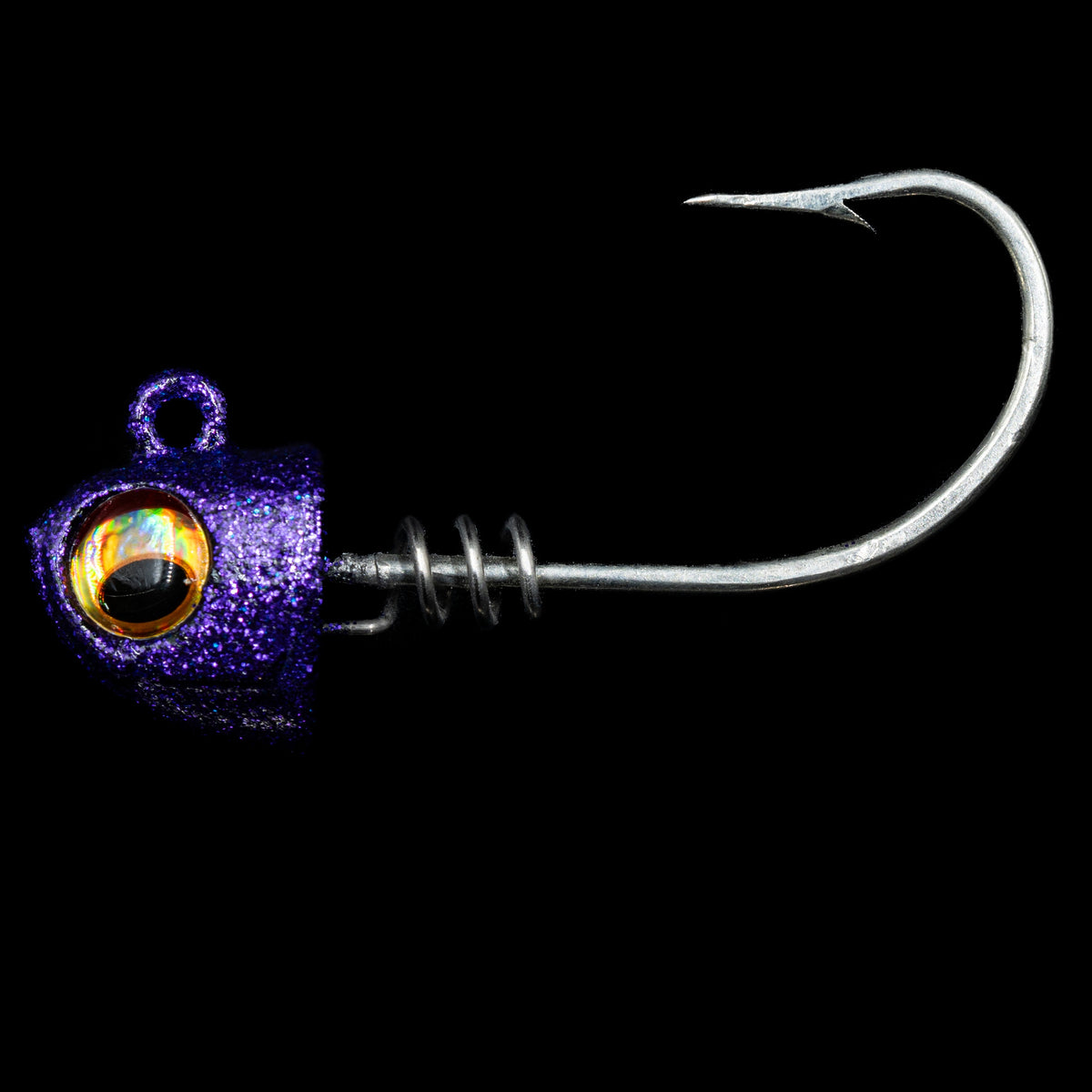 5-Inch Swimbait Jig Heads, Lead / Purple Haze / 1 1/2
