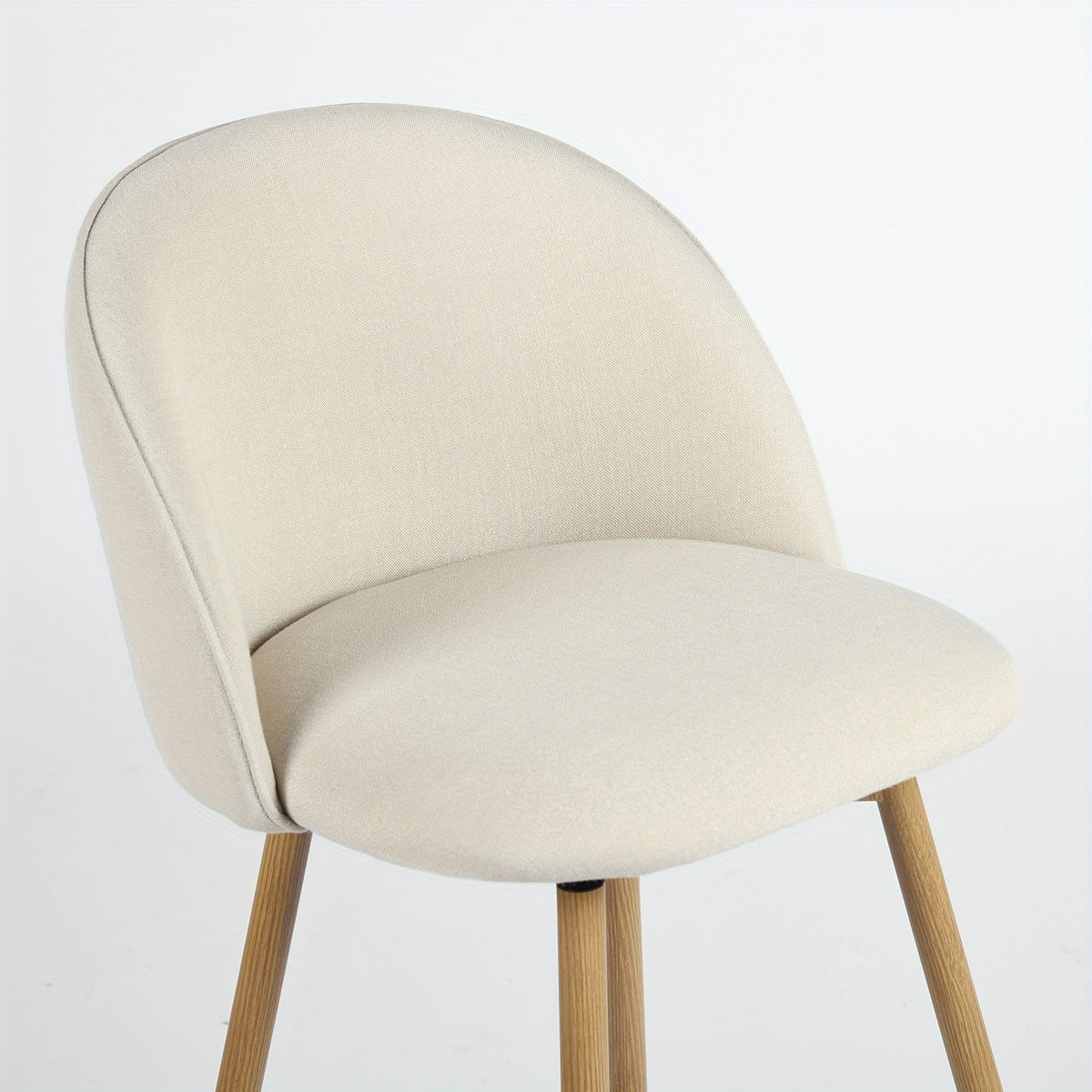 1-Piece Set Upholstered Counter Stool with Footrest and Padded Seat for Kitchen