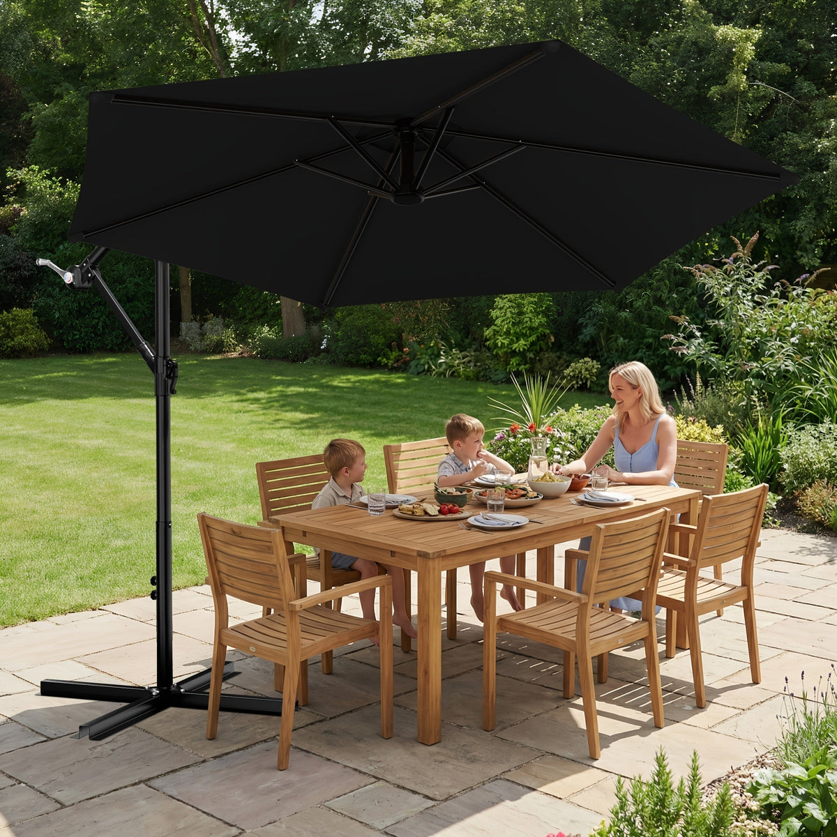10-Foot Cantilever Patio Umbrella with Multiple Color Options