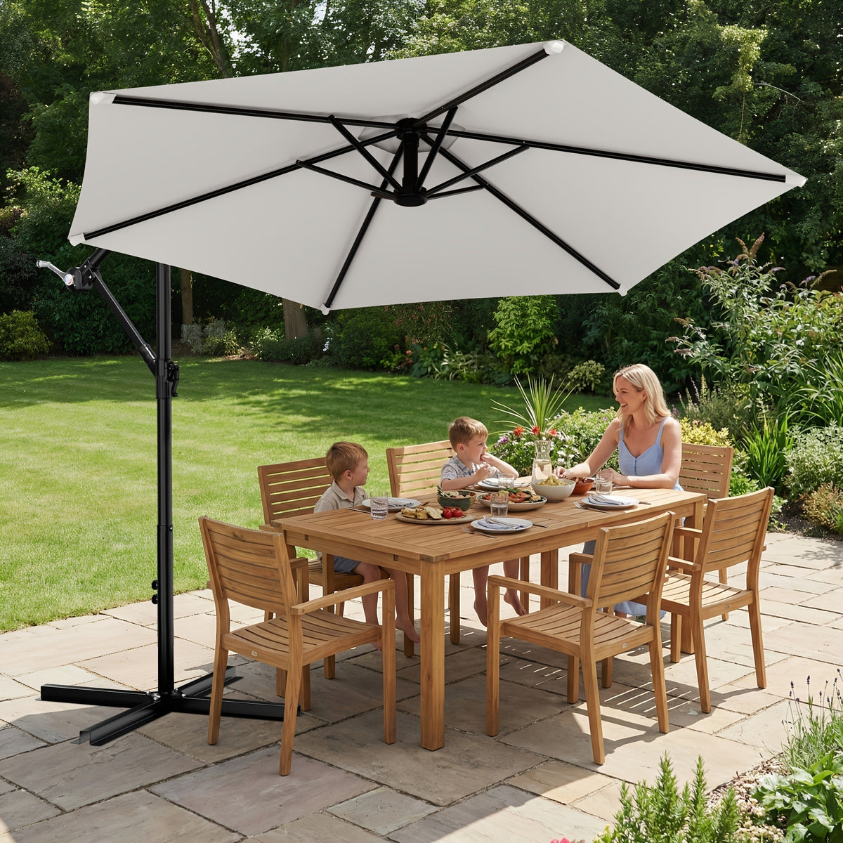 10-Foot Cantilever Patio Umbrella with Multiple Color Options