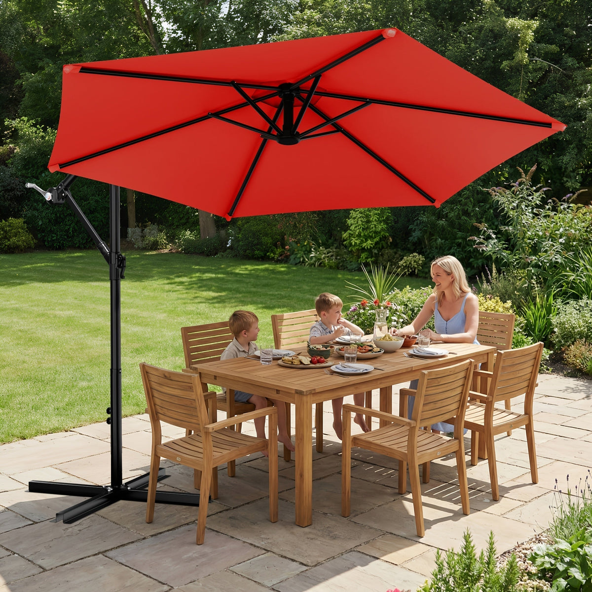 10-Foot Cantilever Patio Umbrella with Multiple Color Options