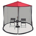 10-Foot Patio Umbrella Accessory with Tool-Free Assembly for Outdoor Shade and Protection