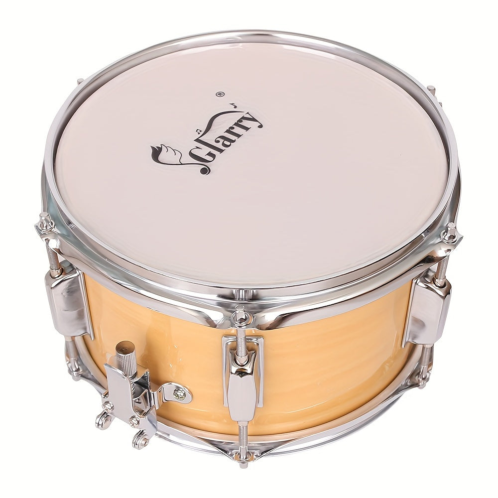 10 x 6-Inch Poplar Wood Snare Drum for Practice and Percussion Performance