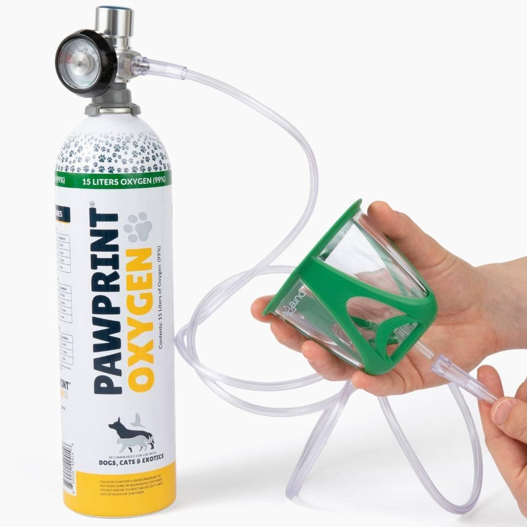 oxygen canister and pet oxygen mask