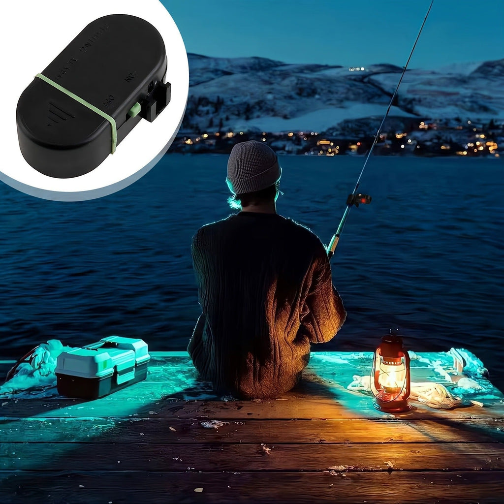 Fishing Bite Alarm Bell 4pcs Set with Sound Alert and Light Indicator, Sensitive Fish Hook Alarm for Fishing Rod Night Fishing Carp Fishing