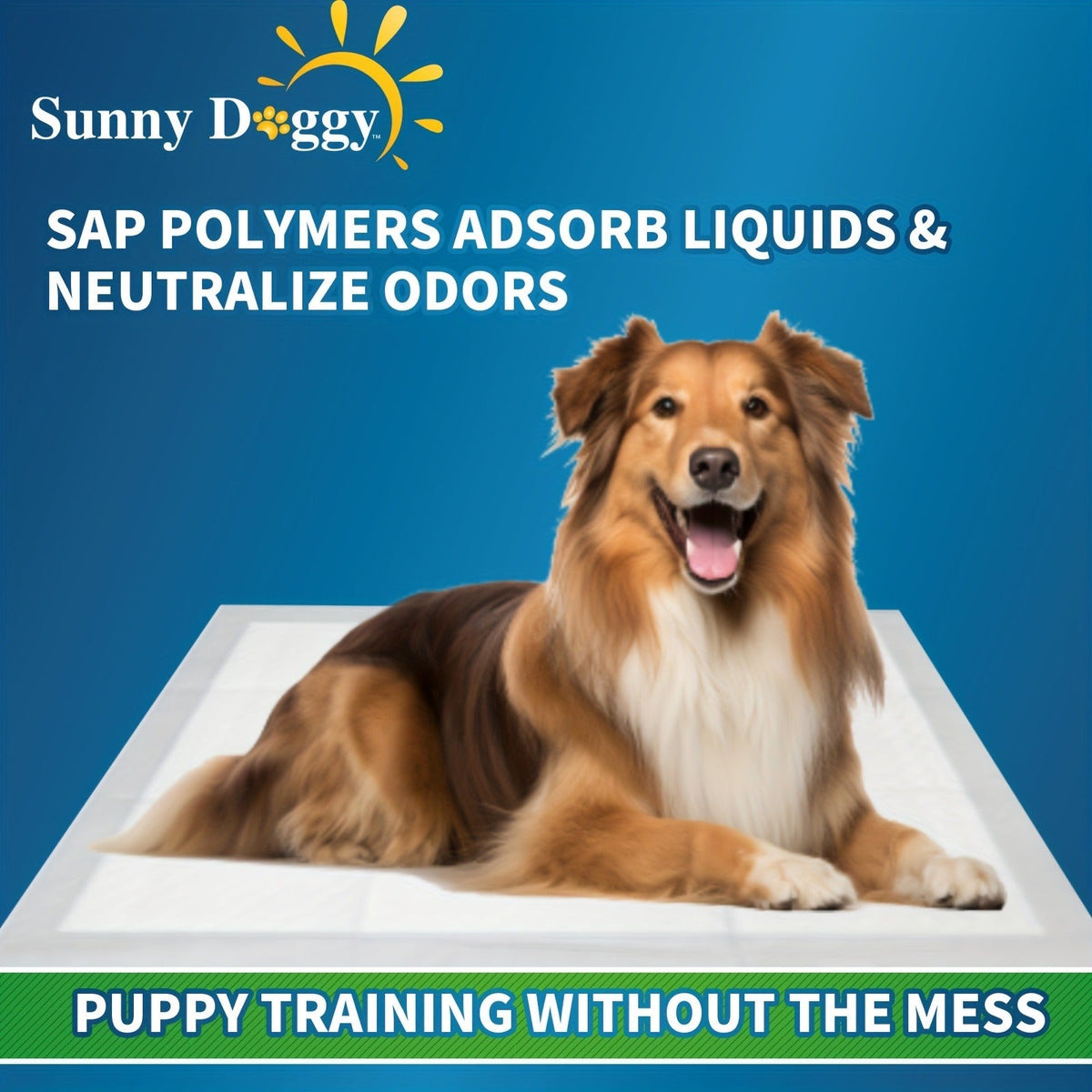 Disposable Dog Pee Pads for Puppy Training – Super Absorbent Leak-Proof Potty Pads with Odor Control, Housebreaking Training Pads for Dogs