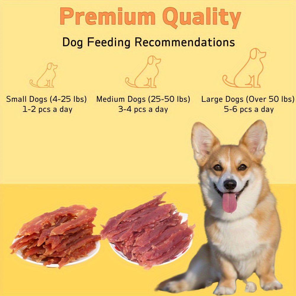 Dog Treats Chicken and Duck Jerky Chews in 200g or 400g Package Options for Dog Reward Use