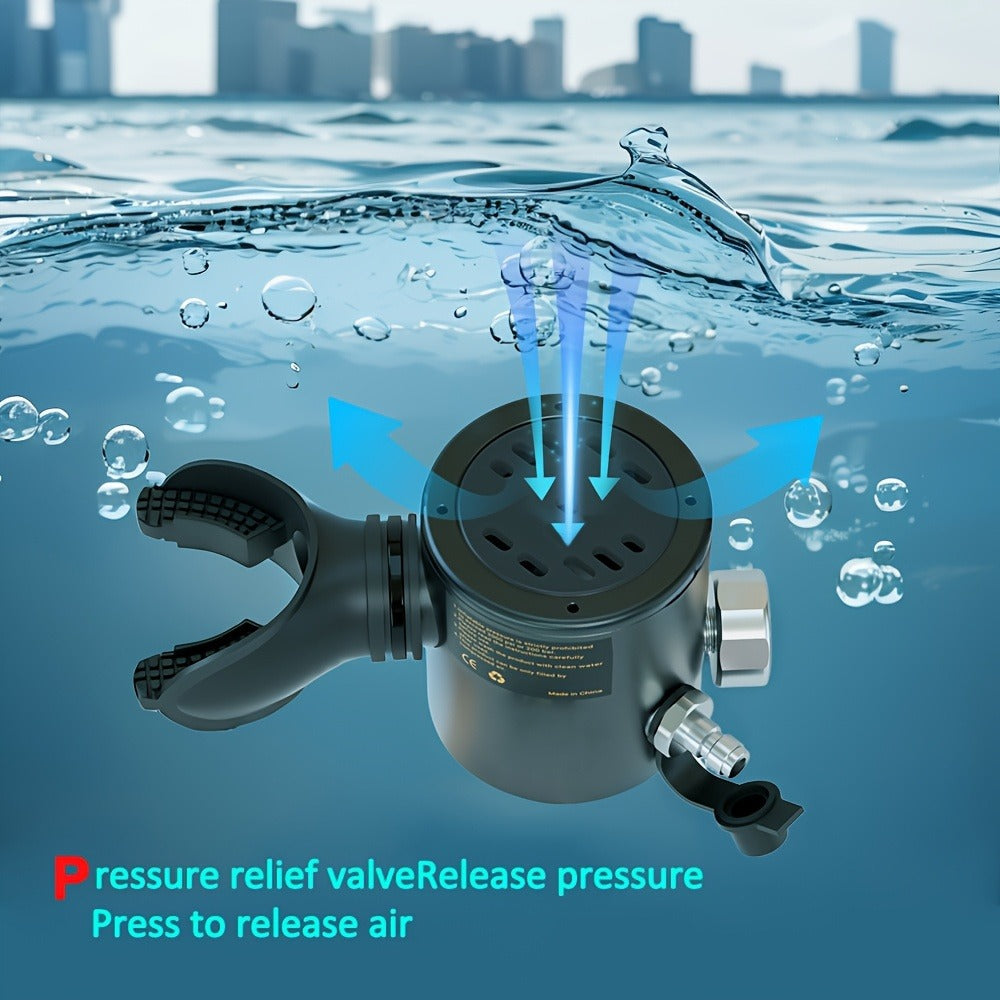 Mini Scuba Tank Set 0.5L – Reusable Diving Cylinder with Hand Pump, 3000PSI 200Bar, 35 Breaths Backup Air for Shallow Water Diving Reef
