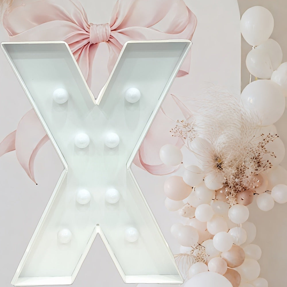 Marquee Letter Lights 3ft LED Light Up Letters for Weddings, Proposals & Celebrations – Cool White Lighted KT Board DIY Display Frame
