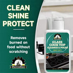 Glass Stovetop Cleaning Paste – Heavy Duty Cooktop Cleaner Cream, Removes Burnt-On Grease, Oil Stains & Food Residue from Stove Tops