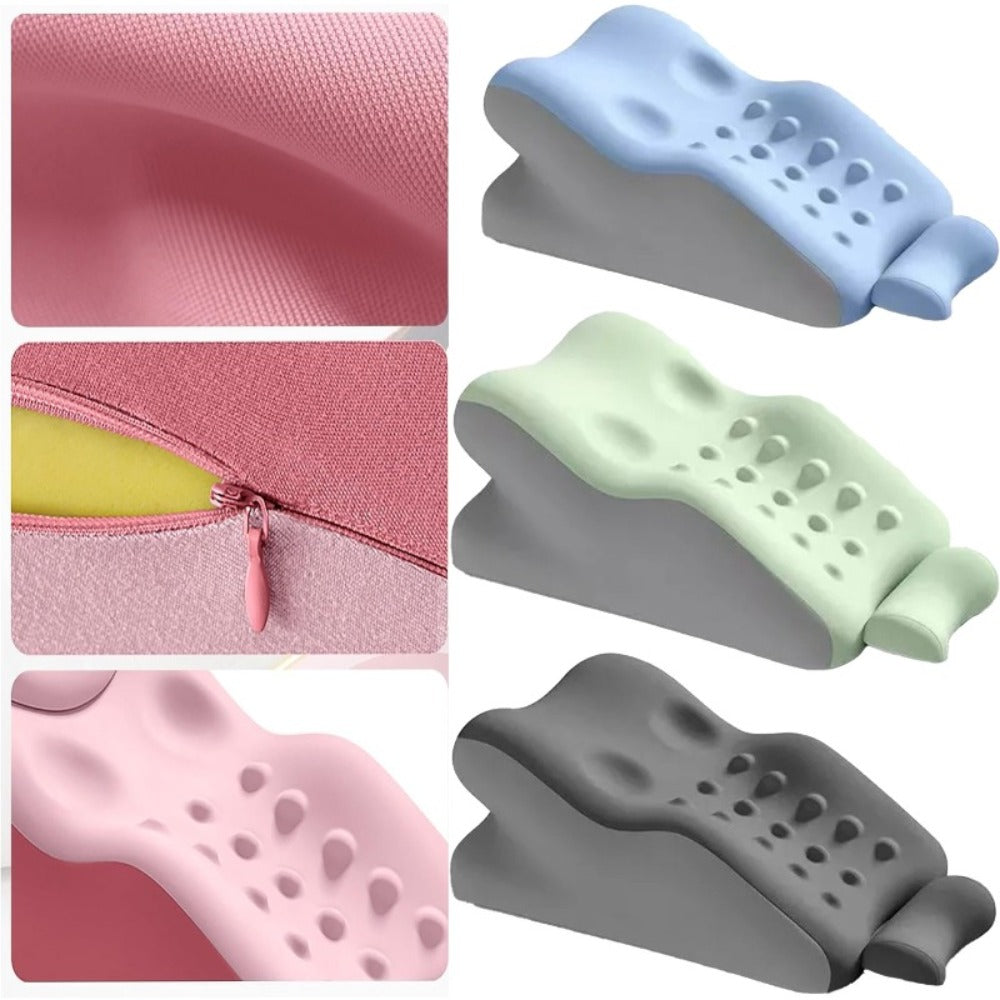Memory Foam Cervical Support Pillow – Ergonomic Side & Back Sleeper Pillow with Breathable Cover | Multi-Functional Neck & Lumbar Support