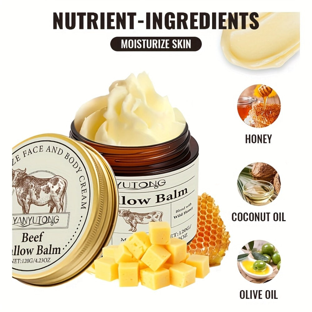 Vanilla Butter Body Cream 100% Natural Grass-Fed for Women Dry Rough Sensitive Skin Nourishing Face Body Lotion 120g