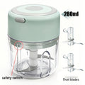 Mini Food Processor USB Rechargeable Electric Chopper 9.47oz, Portable Wireless Meat Grinder & Blender for Garlic