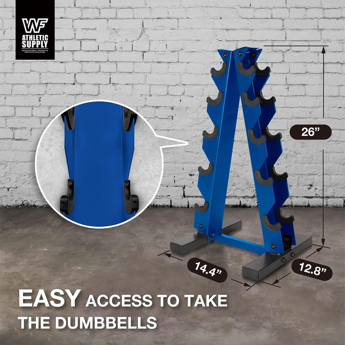 Dumbbell Rack A-Frame 5-Tier Heavy Duty Weight Storage Stand – Space-Saving Vertical Dumbbell Holder for Home Gym