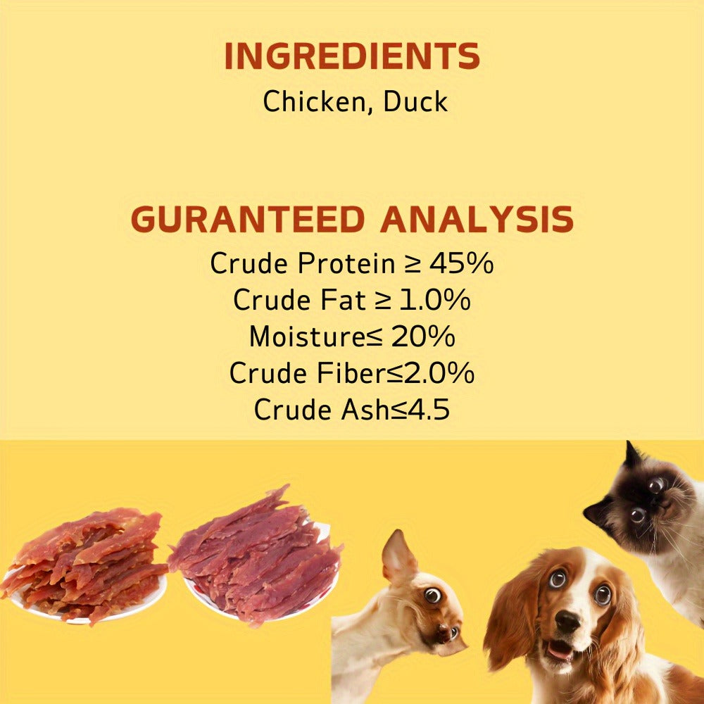 Chicken Jerky Dog Treats Real Pure Chicken Duck High Protein Low Fat Long Lasting Chews Healthy Digestible Training Reward Snack 200g 400g