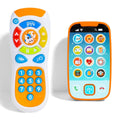 Baby Smartphone & Remote Control Toy Set with Horse, Pretend Play Phone with Music, Sound Effects & Learning Features
