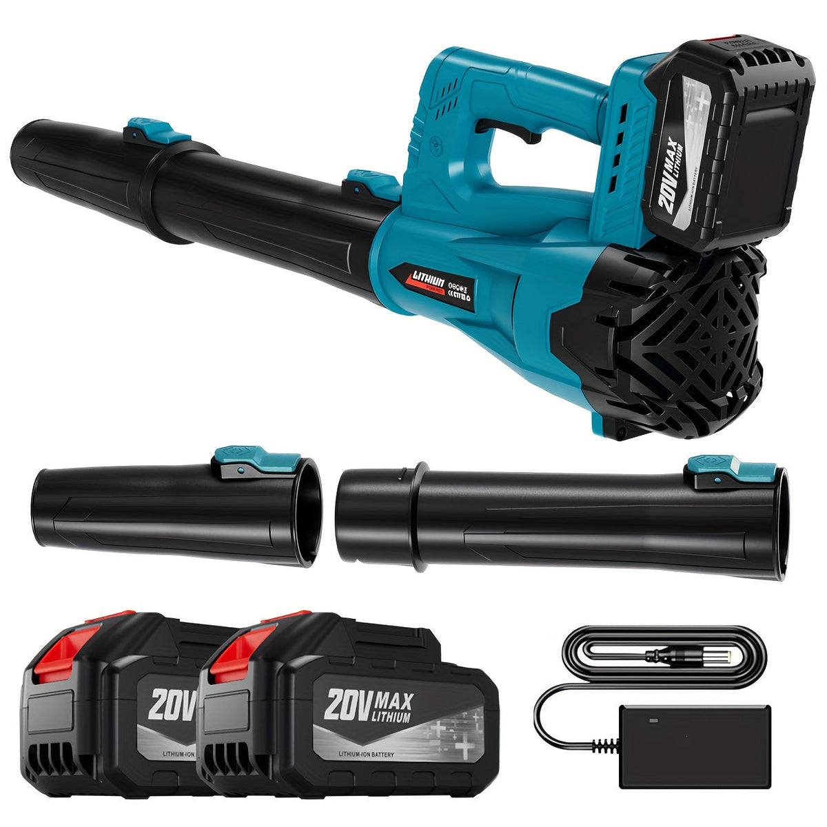 Cordless Leaf Blower, Battery Powered Lawn Yard Snow Pet Hair for Garden, Patio and Yard Use