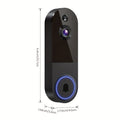 Video Doorbell 2K Wireless Camera with Night Vision, Two-Way Audio, Rechargeable Power and Local Storage Support