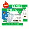 Prepaid Data SIM Card 2 Pack for Security Camera 5G 4G LTE USA, AT&T & T-Mobile No Contract Plug & Play