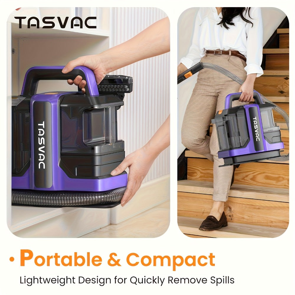 Portable Spot Cleaner for Carpet & Upholstery, Dual Brush Power Suction Stain Remover with Multifunctional Tools