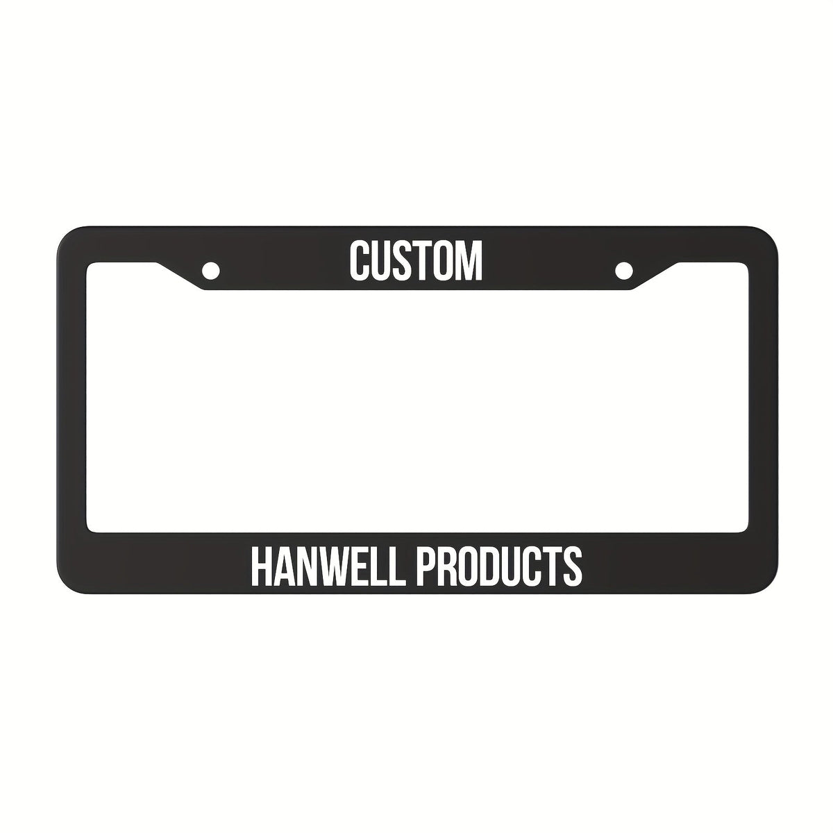 Custom License Plate Frame – 6 Font Styles, Heavy-Duty Weather-Resistant Car Tag Holder, Personalized Front & Rear License Plate Border