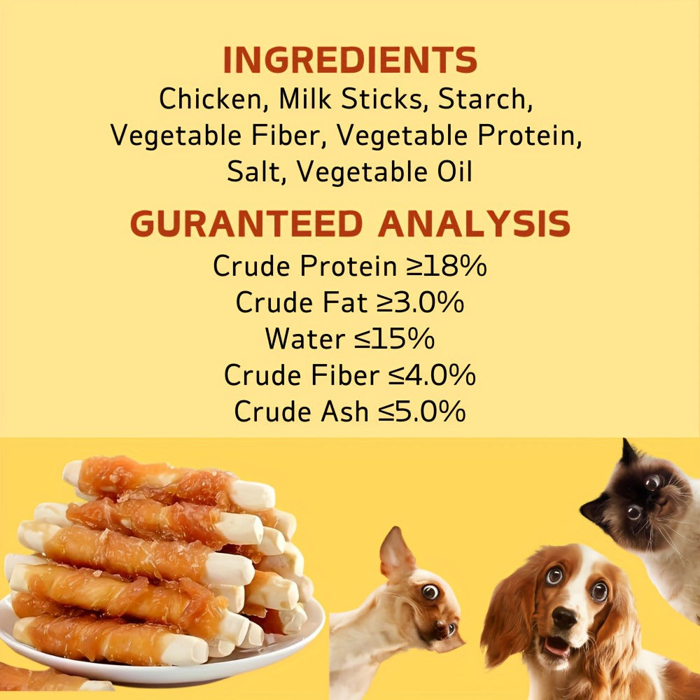 Dog Treats BLACK DUCK Chicken-Wrapped Milk Sticks in 200g and 400g Package Options for Reward Use