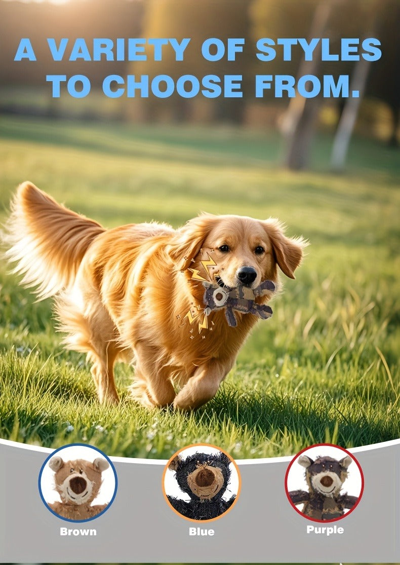 Dog Toys Six-Piece Stuffless Soft Plush Assortment for Small, Medium and Large Dogs and Puppies