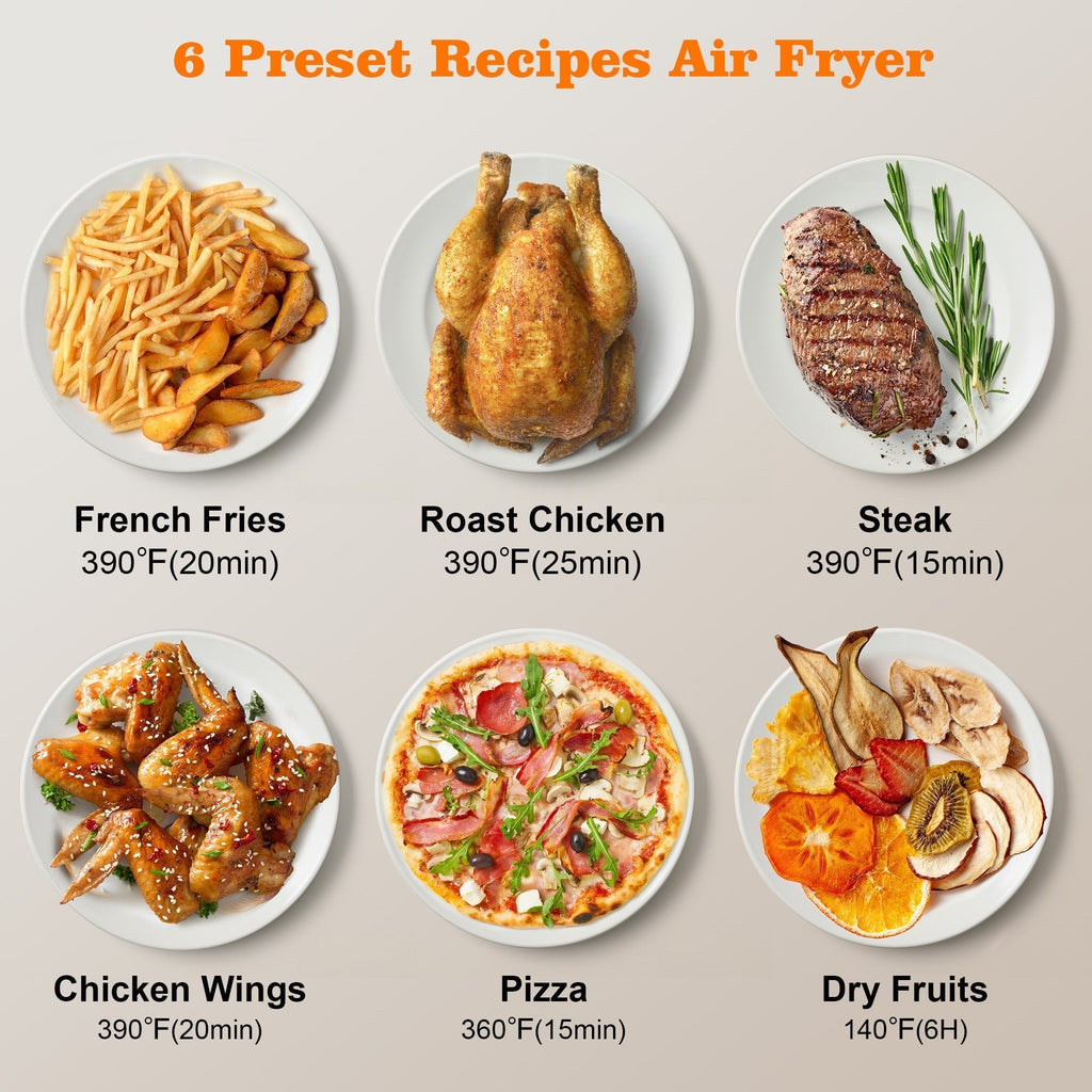 10Qt Dual-Basket Air Fryer with Two Viewing Windows, Sync Controls, Touch Panel and 50 Paper Liners