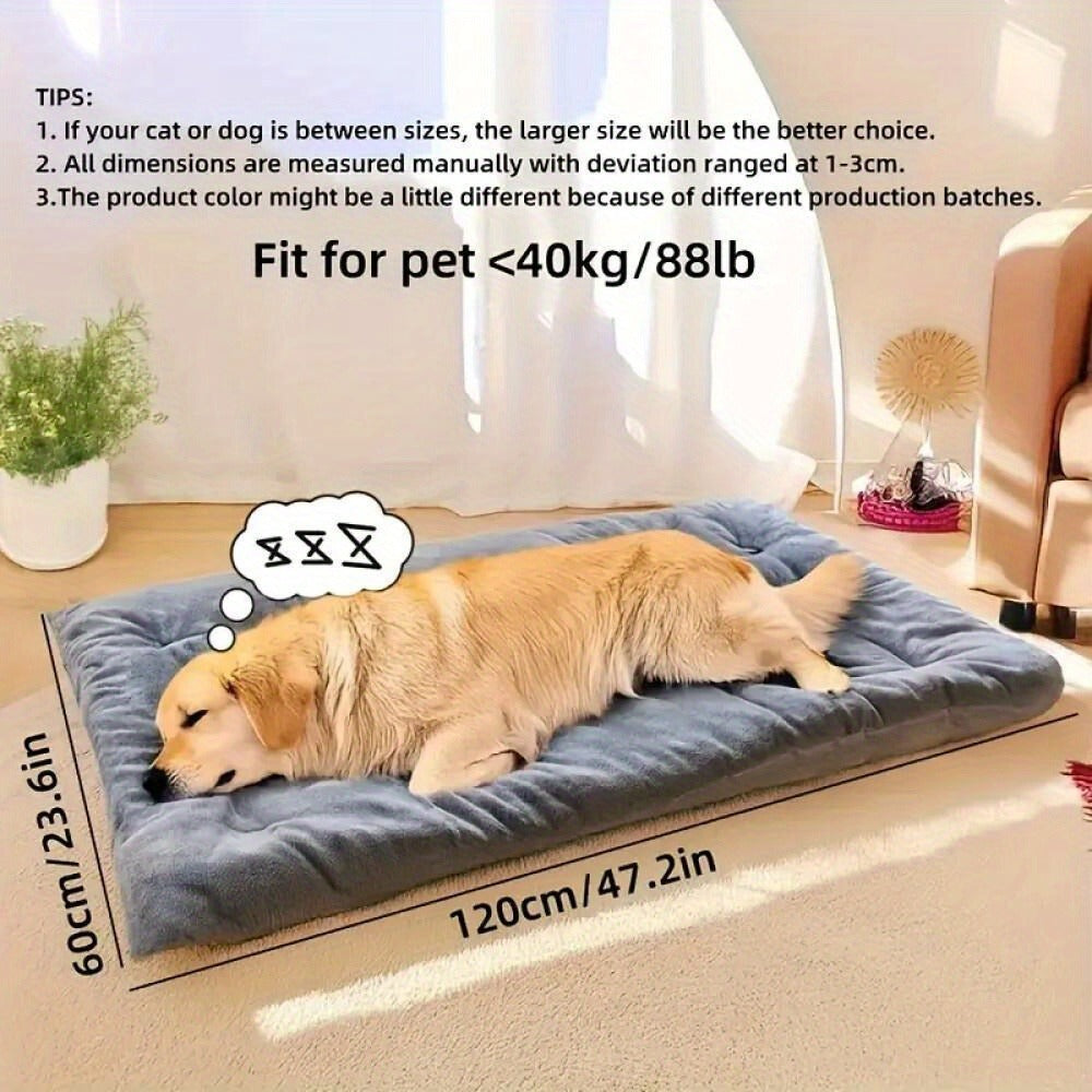 Dog Sofa Bed Extra Large Plush Ultra-Soft Pet Mat – Thick Polyester Fiber Filled Couch Bed for Small Medium Large Dogs