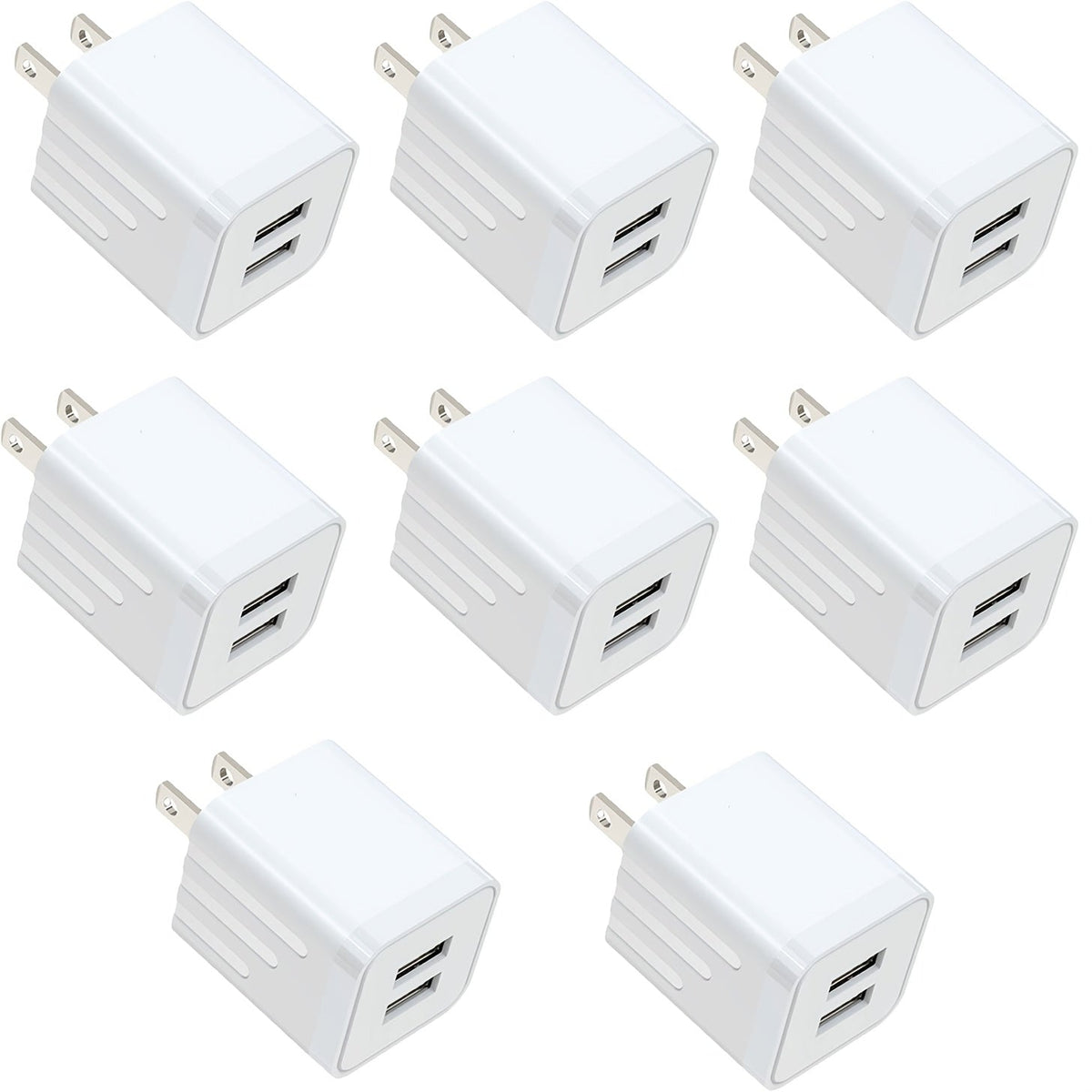 Dual Port USB Wall Charger 2.1A for an Everyday Personal Care Routine, with the Listed Configuration