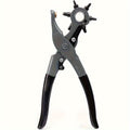 Leather Hole Punch for Belt – Heavy Duty 6-Hole Rotary Belt Puncher Kit for Saddles Shoes Fabric DIY Craft Projects Upgraded Round Hole