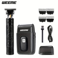 Men's Electric Hair Trimmer and Beard Trimmer 2-Piece Set Cordless Hair Clipper Short Beard for Everyday Face, Beard and Body Grooming