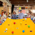 Team Building Tarp Game 98 x 70 Inch with 8 Balls with the Listed Color, Size or Set Options for Everyday Use