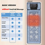 EMS Leg Massager Full Body Massage Pad 10-Zone Wave Vibration Kneading Pillow with Foot Calf Massager Hot Compress & Storage Bag