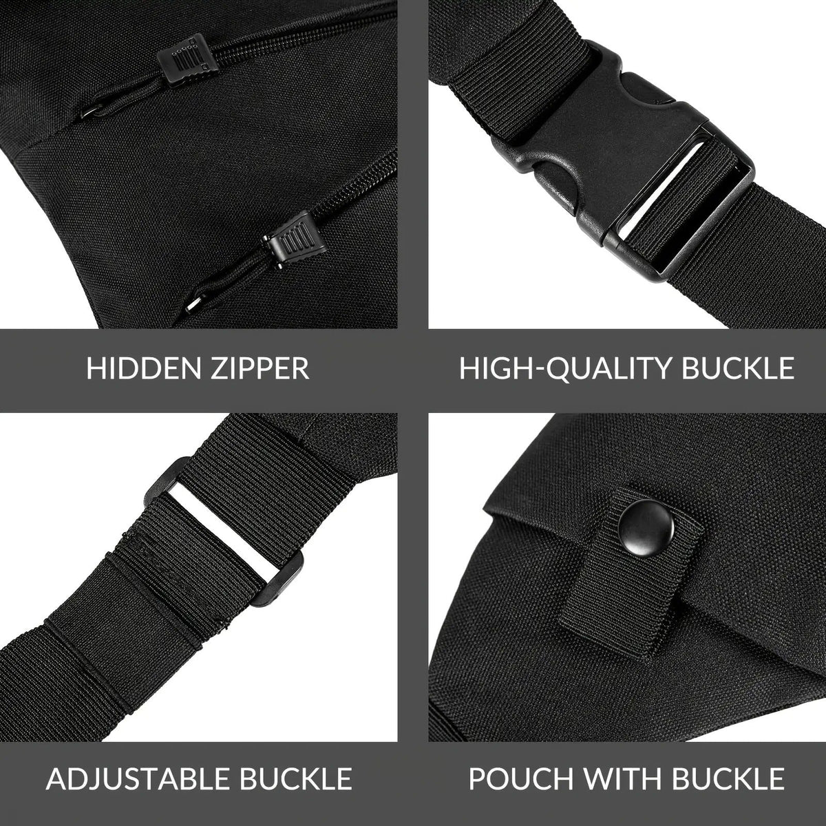 Anti-Theft Sling Bag Men Crossbody Chest Pack Oxford – Lightweight Shoulder Bag with Adjustable Strap, Multiple Compartments & Zipper