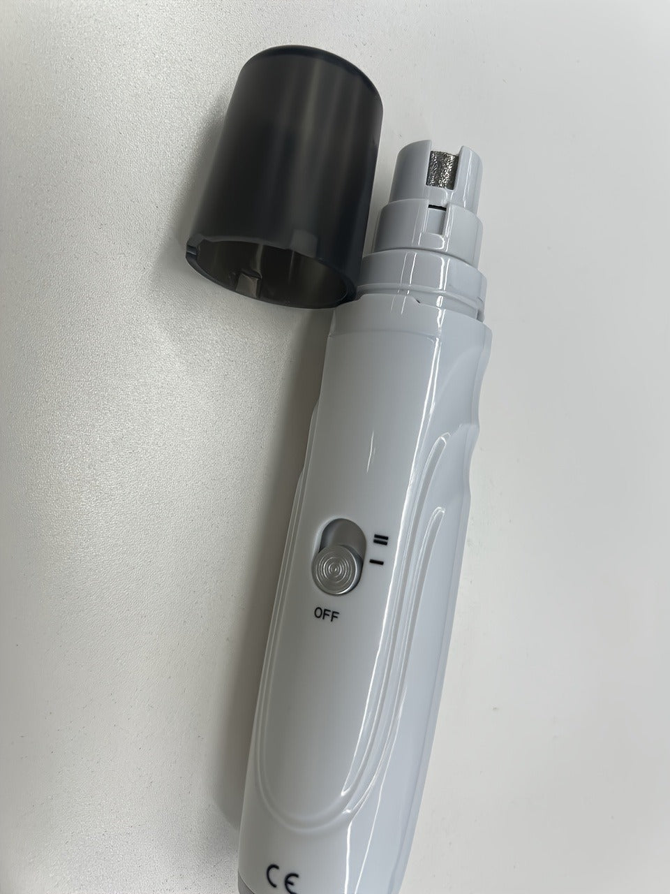 Pet Nail Grinder, DXYE WANIR Rechargeable Two-Speed Tool with Three Port Sizes and White Finish