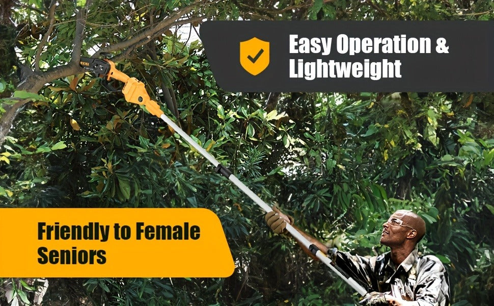 Mini Chainsaw Cordless 6-Inch Brushless with 20V 4.0Ah Rechargeable Battery, One-Hand Electric Handheld Chain Saw for Tree Trimming