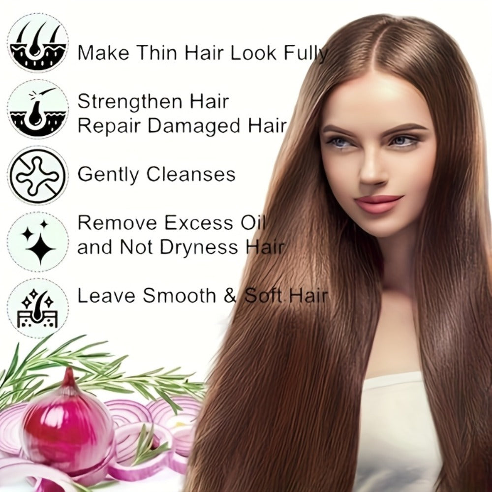 Shampoo and Conditioner Set Biotin & Rosemary with Onion Extract & Jojoba Oil – Hydrating Oil Control Hair Care for Dry Damaged Hair & Scalp