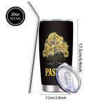 Insulated Tumbler 20oz Tree of Life Graphic Stainless Steel Travel Mug with Lid and Straw for Everyday Use