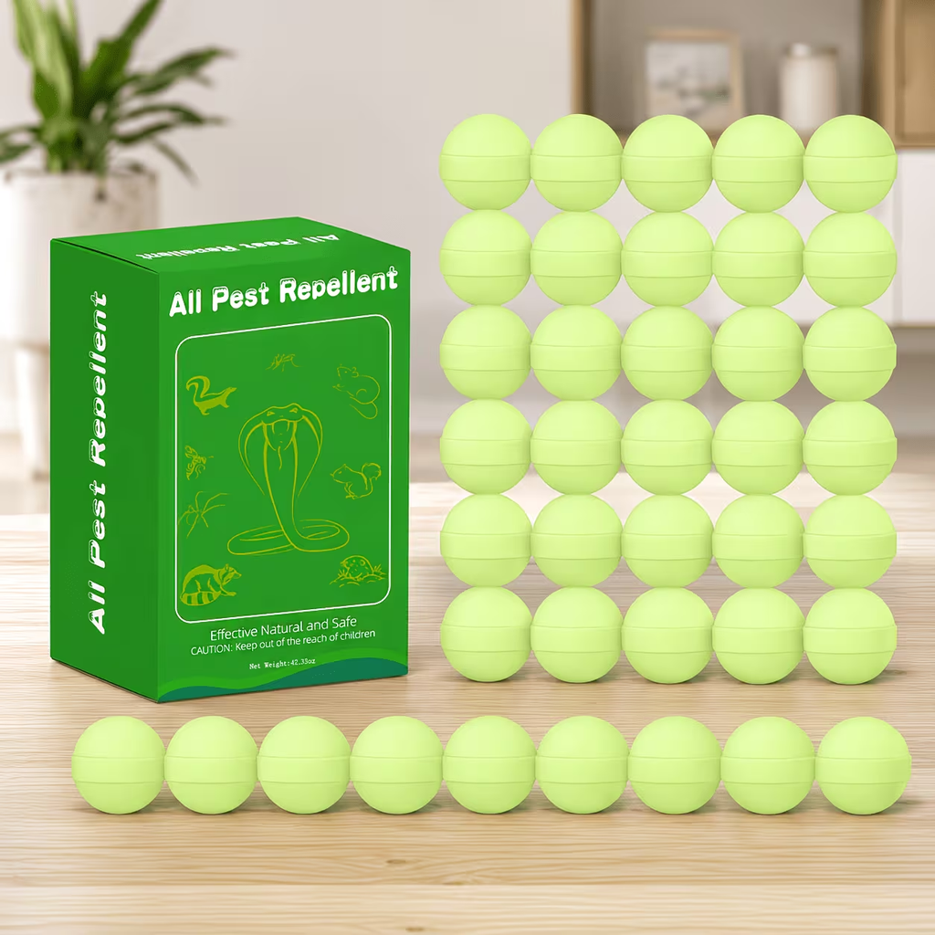 Peppermint Rodent Balls, Natural Mice Indoor Outdoor, Mouse Spider Ant Roach, Pest Control Balls for Home Garage Attic Kitchen