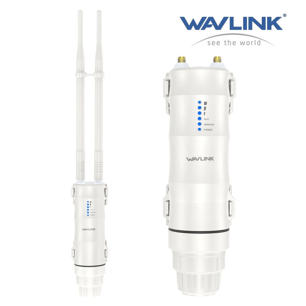 Outdoor WiFi Access Point Long Range AC600 Dual Band, Wavlink WN570HA1 CPE with 7dBi Antenna, 1000mW High Power